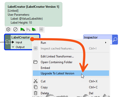 Upgrading a custom transformer to the latest version